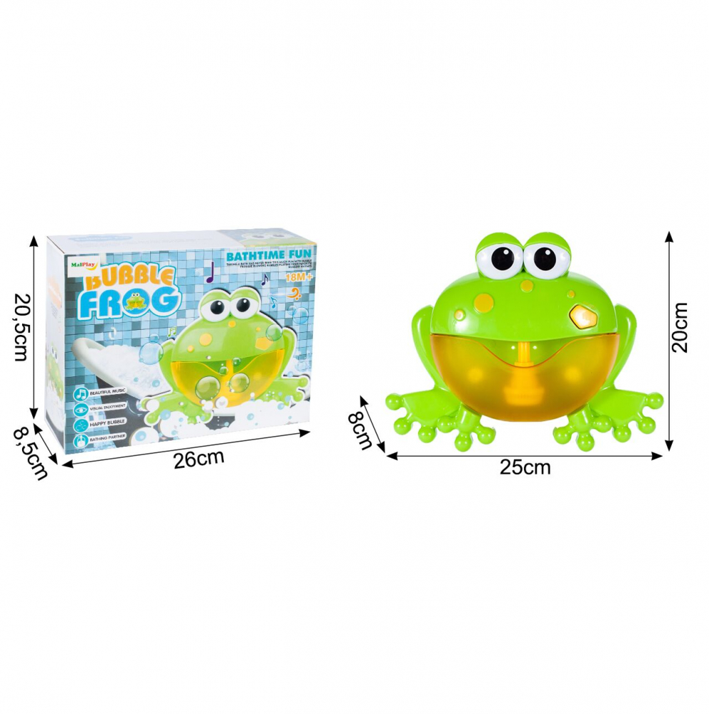 MalPlay Bubble Frog: Jucarie baie cu lumini si spuma - imagine 8
