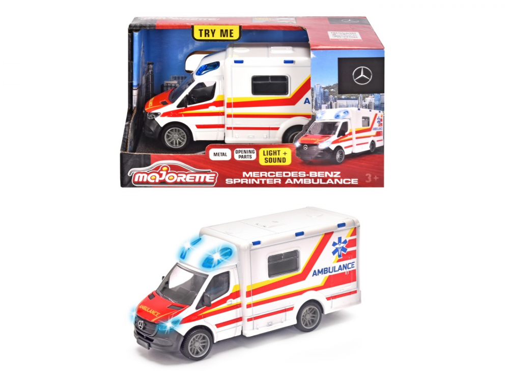 Majorette Ambulanta Mercedes Sprinter Lumini Sunete
