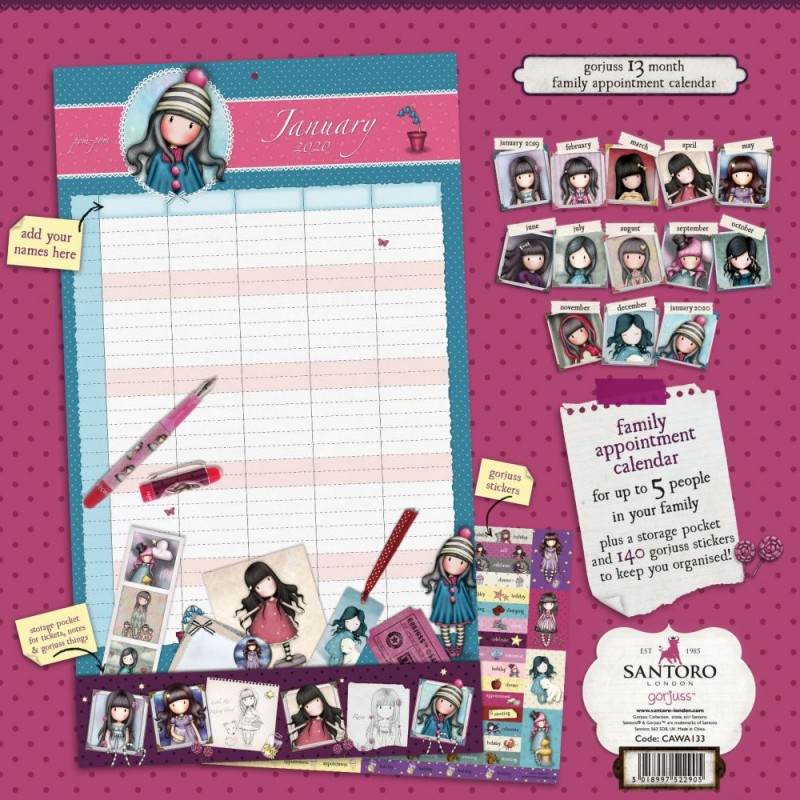 Calendar Familie Gorjuss Sugar And Spice - imagine 2