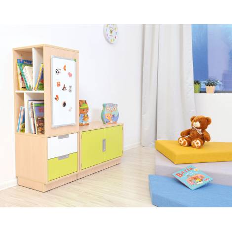 Dulap Grădiniță Quadro Universal Alb | Moje Bambino - imagine 6