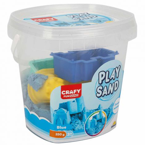 Nisip Kinetic Crafy 350g Albastru + 3 Unelte - imagine 2