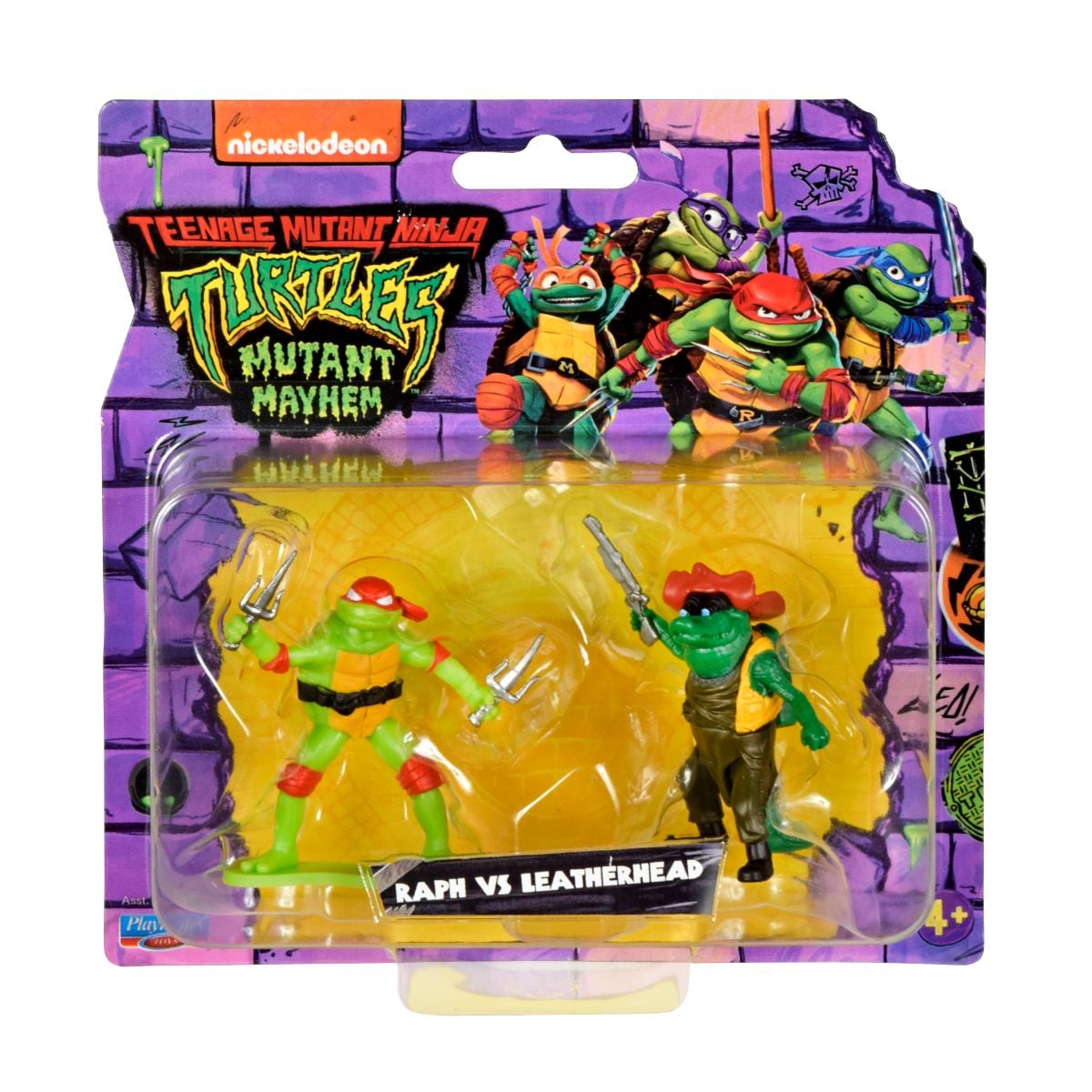 Set 2 Figurine Testoasele Ninja Raph Vs Leatherhead