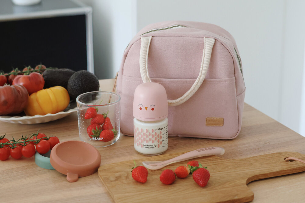 Geanta Izoterma Beaba Dusty Pink | Păstrează Temperatura - imagine 3