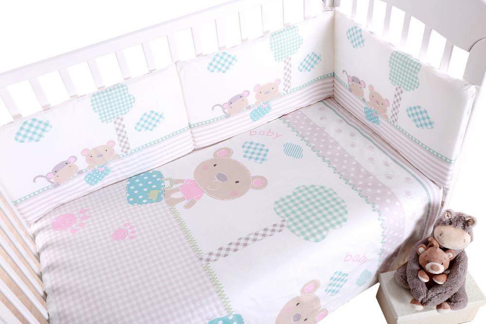 Lenjerie Patut KikkaBoo Fantasia, 3 Piese, Bumbac - imagine 2