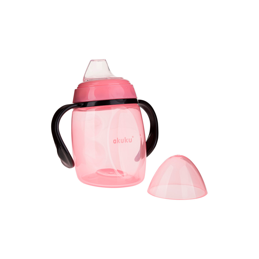 Cana cu cioc Akuku 280ml Roz | 9 Luni+ | Fara BPA