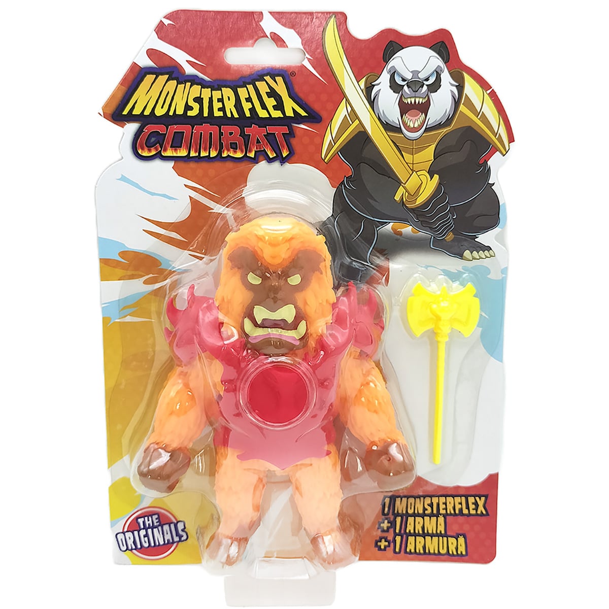 Figurina Monster Flex Fire Beast, Jucarie Flexibila
