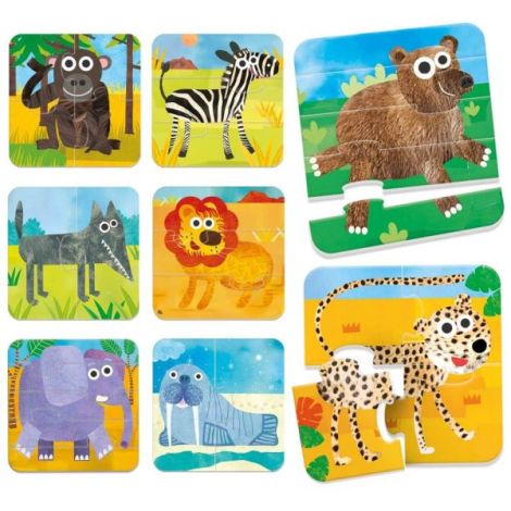 Headu Puzzle Animale 8 în 1 - 55.90 RON
