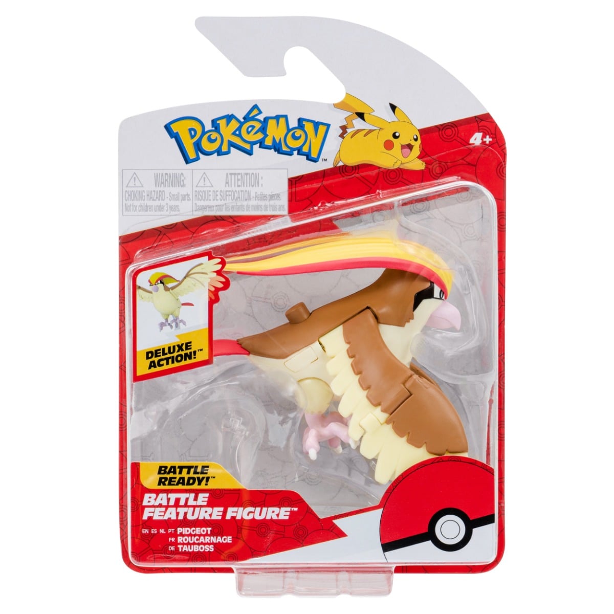 Figurina Pokemon Pidgeot, 11 cm, 7 puncte articulare