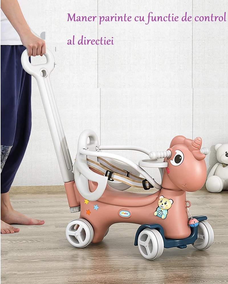 Balansoar 3 in 1 Nichiduta Unicorn Pink - imagine 3
