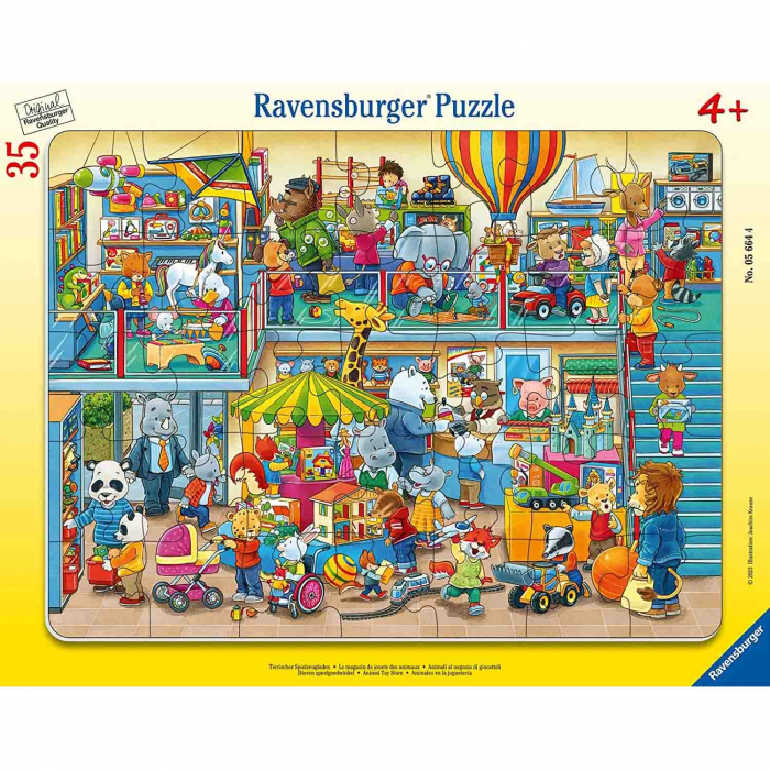 Puzzle Ravensburger Animale, 35 Piese pentru Copii