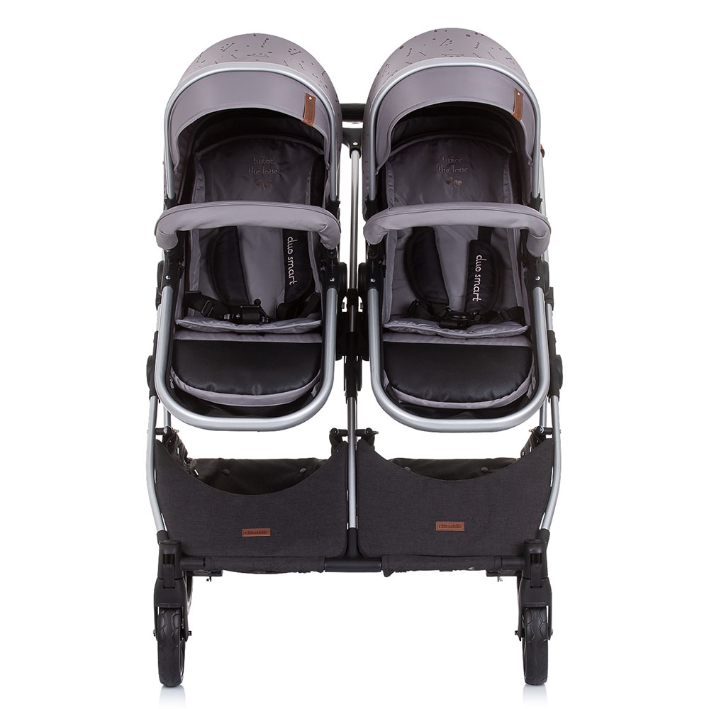 Carucior Gemeni Chipolino Duo Smart 2 in 1 Graphite - imagine 7