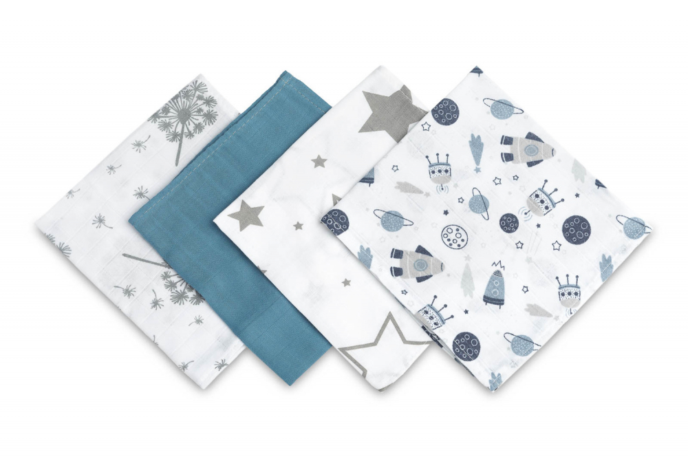 Set 4 Prosoape Muselina Sensillo - Delicate - imagine 5