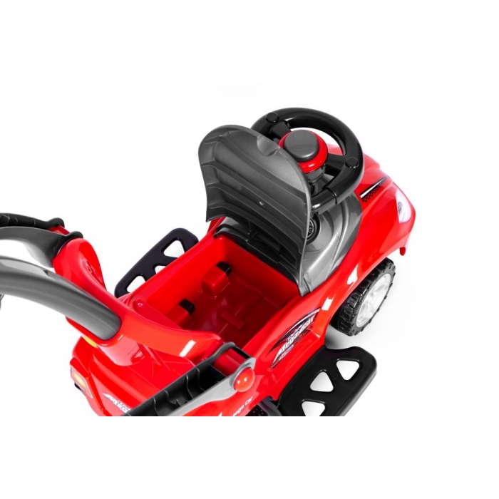 Masinuta 3 in 1 Ecotoys 381 Rosu cu Maner - imagine 6
