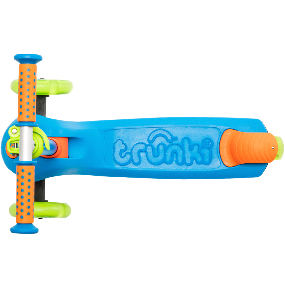 Trotineta Trunki Albastru Pliabilă, Ghidon Reglabil, 50kg - imagine 3