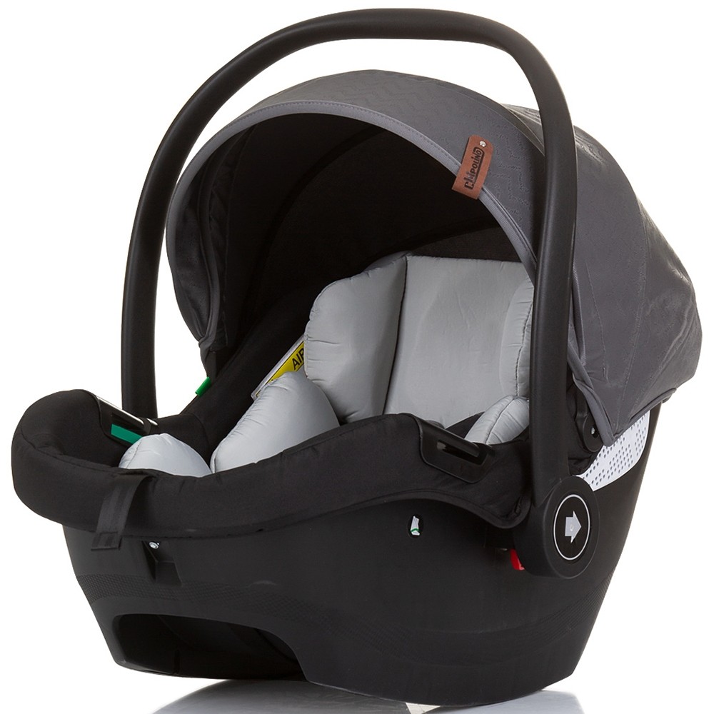 Carucior Gemeni Chipolino Duo Smart 3 in 1, Argintiu - imagine 7