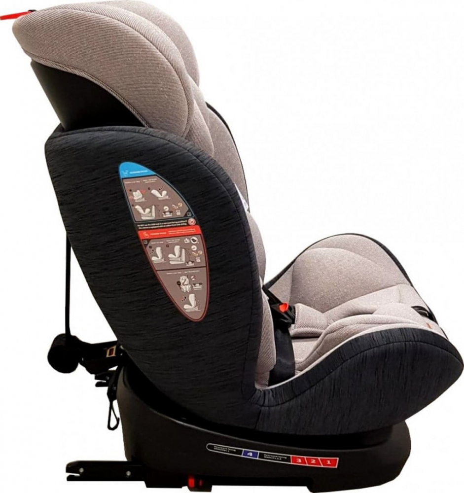 Scaun Auto Baby Care 360° Isofix Gri - imagine 3