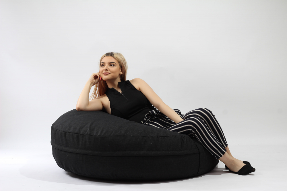 Fotoliu Pufrelax Relax XL Eerie Black - imagine 2