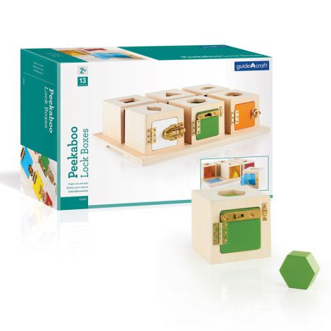 Peekaboo Lock Boxes Guidecraft - Joc Indemanare