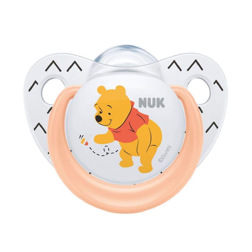 Suzeta NUK Disney Winnie Silicon M1, 0-6 luni - imagine 2