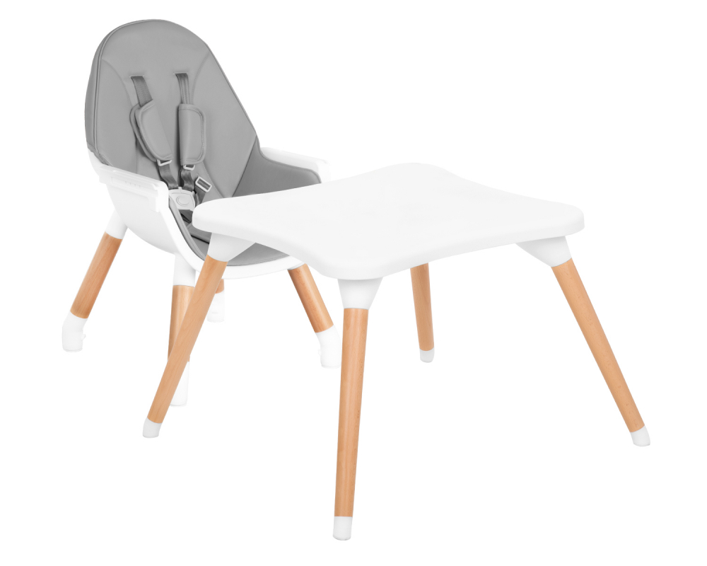 Scaun de masa Kikkaboo Multi 3in1 Gri, Evolutiv