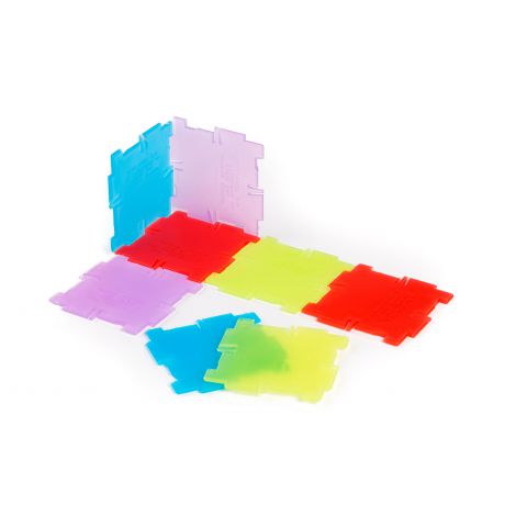 Joc Educatic Conexion 56 Piese Translucide Miniland - imagine 3