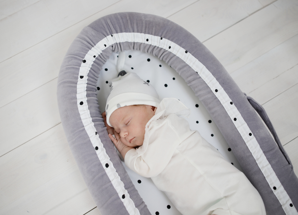 Baby Nest Velvet Premium Gri | Nor Pufos - imagine 7