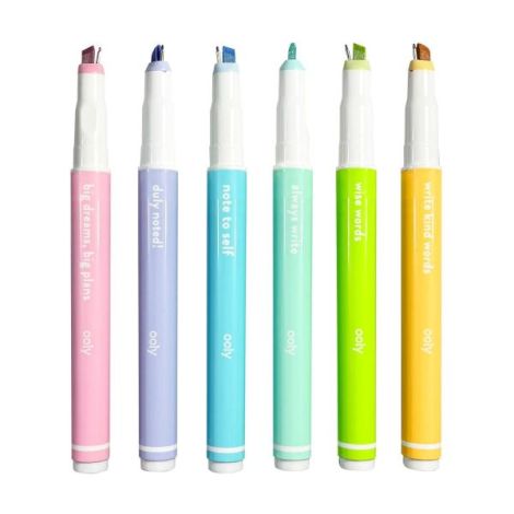 Ooly Notat! 2-in-1 Markere Set 6 culori - imagine 3