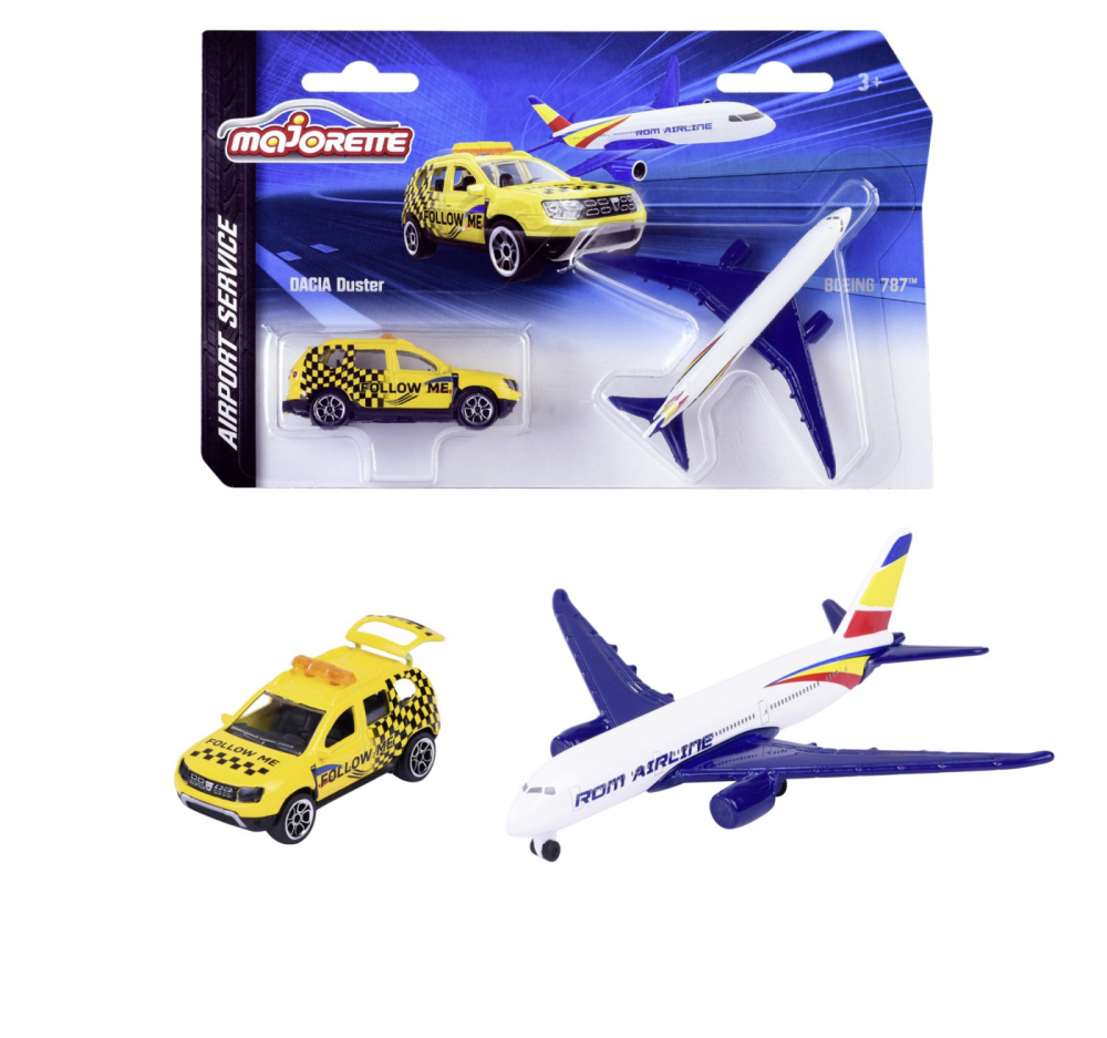 Set Metal Dacia Duster & Boeing 787 Simba
