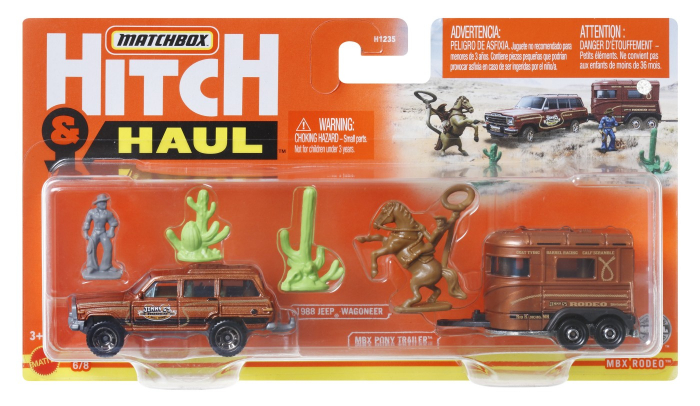 Matchbox Hitchhaul Jeep Wagoneer Set 2 Vehicule