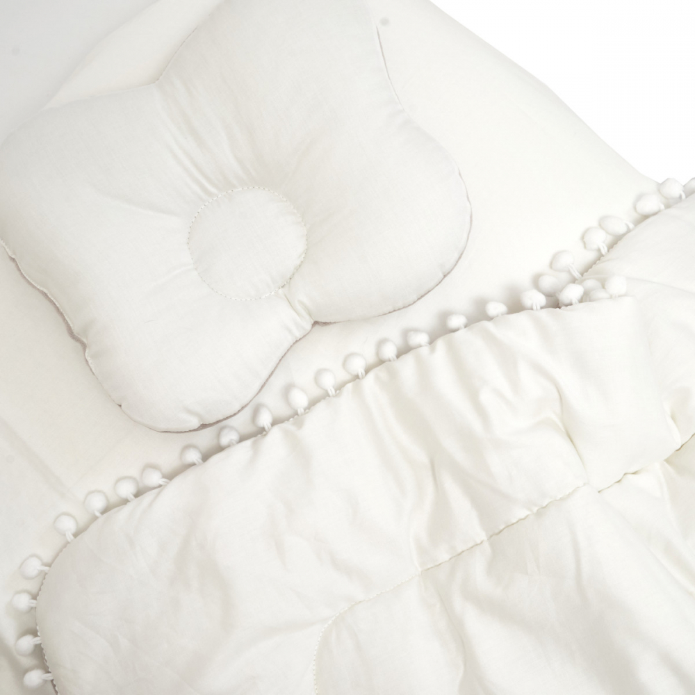 Set Lenjerie 3 Piese Twins Roz Premium