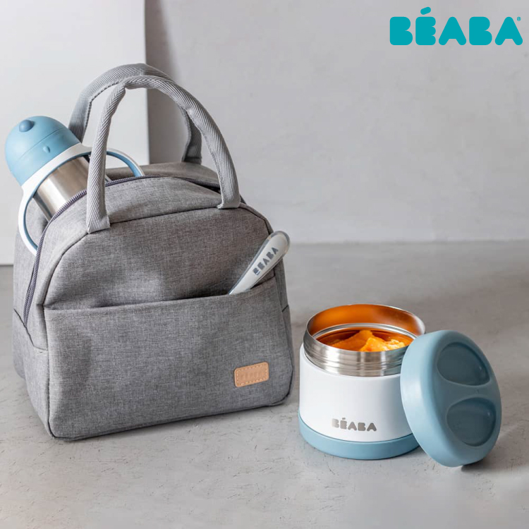 Set Izoterm Beaba On The Go 4 Piese Albastru - imagine 3