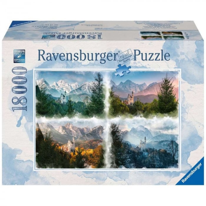 Puzzle Ravensburger Castel 4 Anotimpuri, 18000 piese