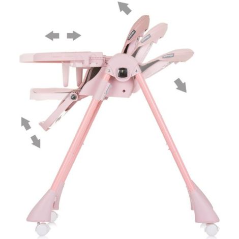 Scaun masă Chipolino Candy Shop Flamingo reglabil - imagine 5