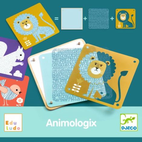 Animologix Djeco - Joc educativ animale transparente - imagine 2