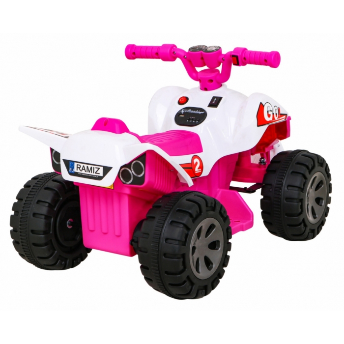 ATV Electric Roz pentru Copii Ramiz cu Audio - imagine 8