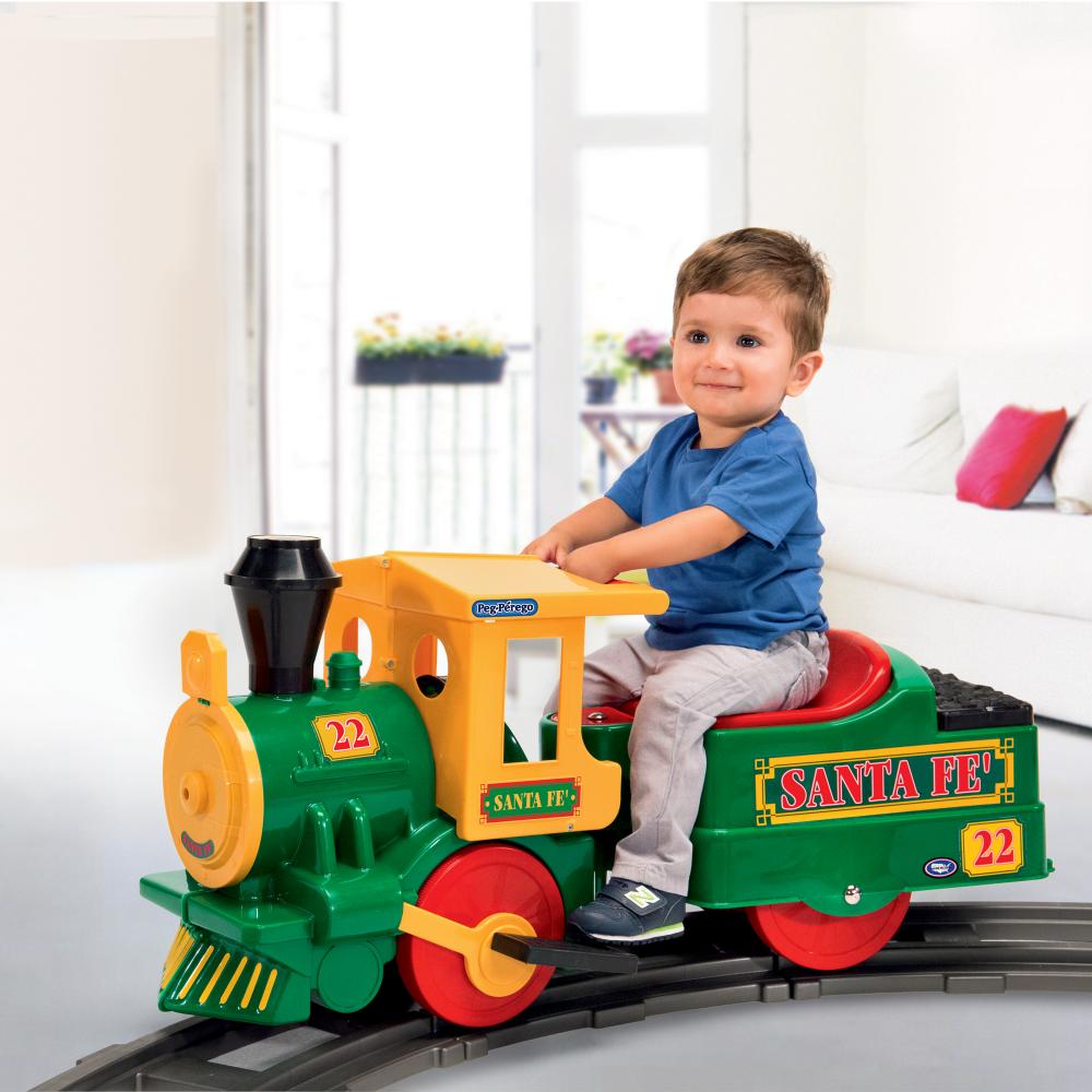 Trenulet Electric Peg Perego Santa Fe Verde 40W - imagine 7