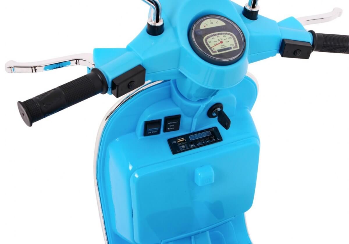 Scuter Electric Vespa PX150 12V Albastru | Autokids - imagine 3