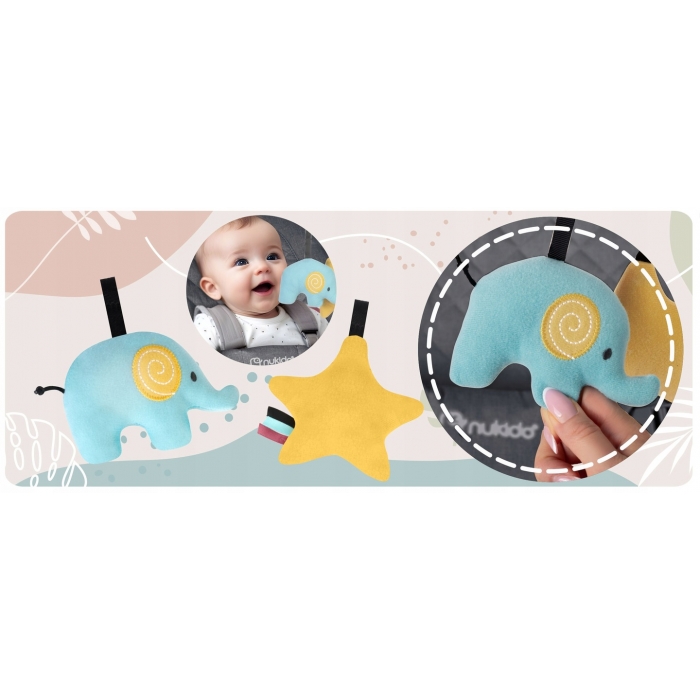 Nukido Baby Bouncer 2in1 Pliabil, Antracit - imagine 6