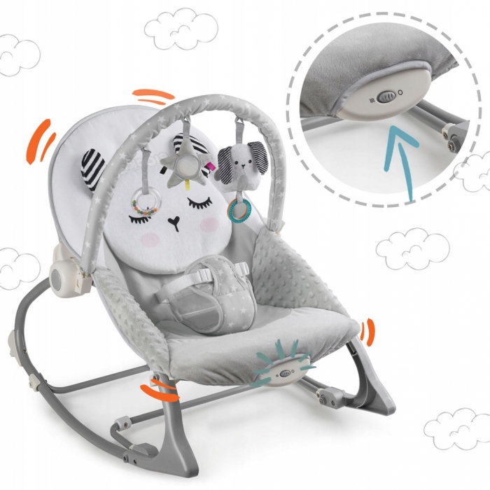 Balansoar Ricokids Panda cu Vibratii - imagine 2