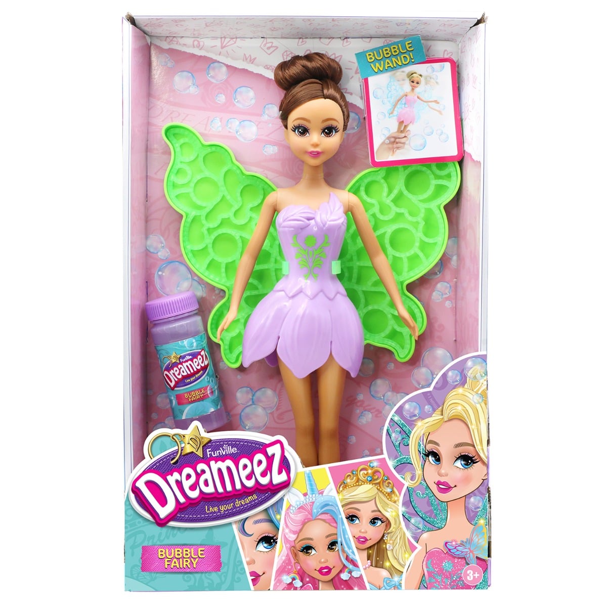 Papușă Zână cu Bule Dreameez, Aripi Verzi