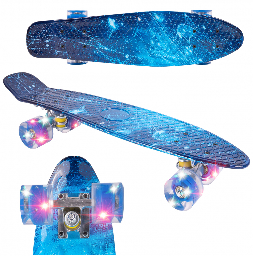 Skateboard LED Malplay Glowing Galaxy