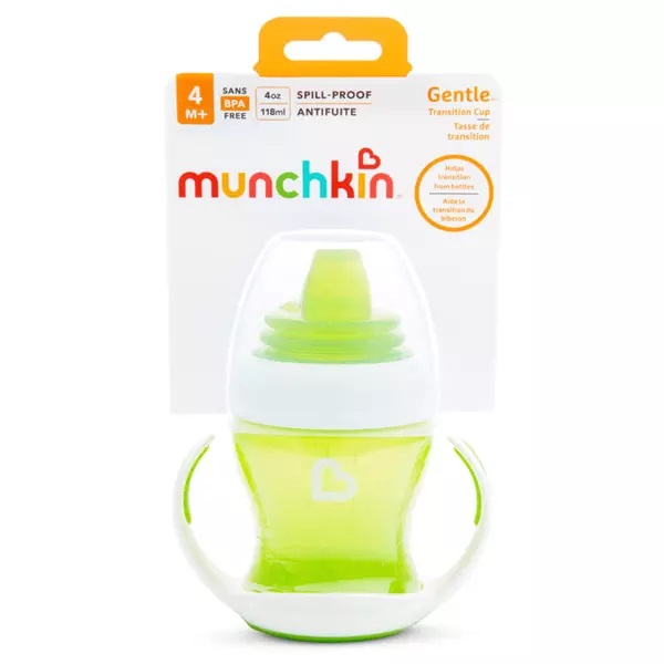 Cana Tranzitie Munchkin Gentle, 118 ml, Verde - imagine 3