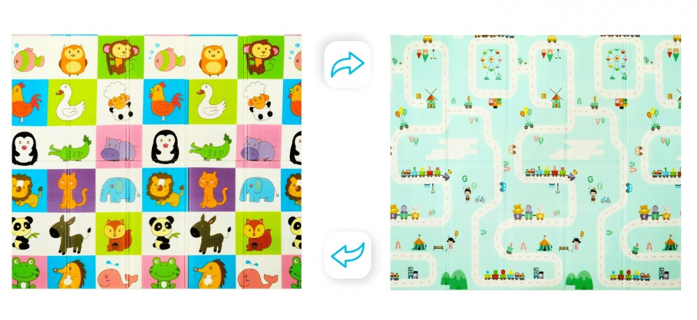 Covoraș Educational Matadi 180x200 cm Animals Road - imagine 2
