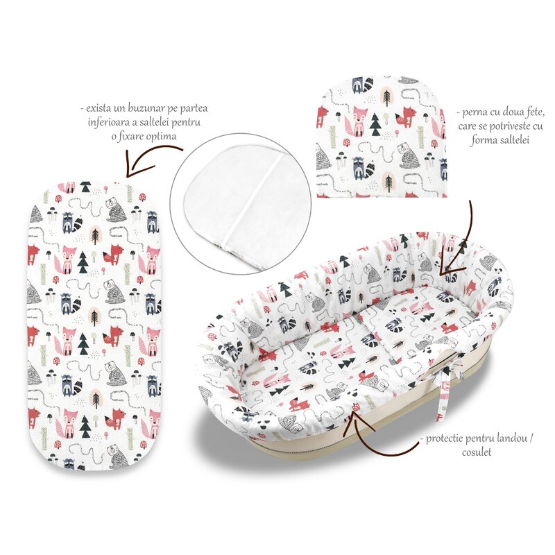 Set Landou MimiNu Fox Bumbac - imagine 3