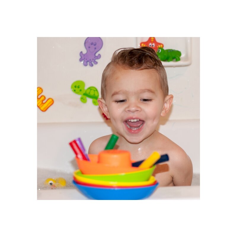 Set 5 Creioane Colorate Nuby pentru Baie | Creativitate - imagine 3