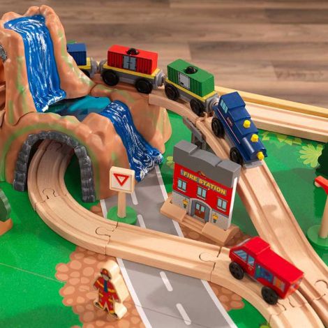 Kidkraft Adventure Town Railway - Masuta Tren - imagine 6
