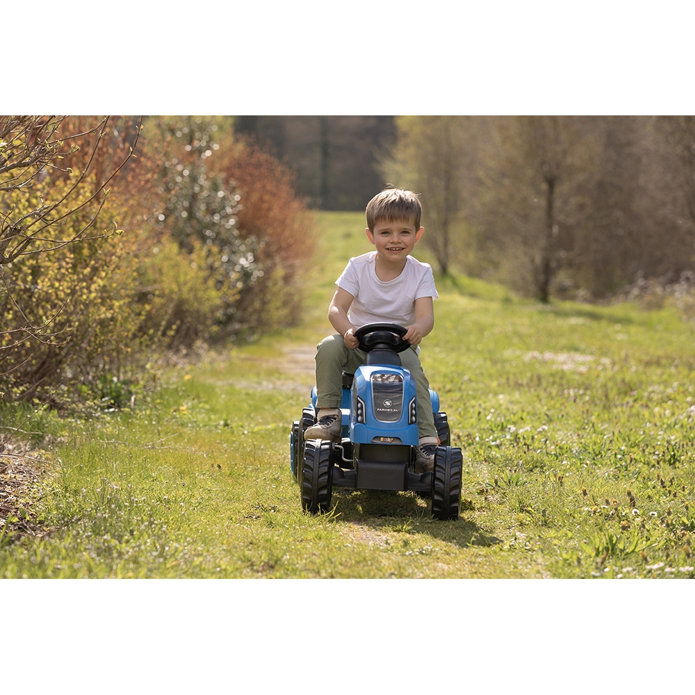 Tractor Smoby Farmer XL cu Remorcă Albastru - imagine 3