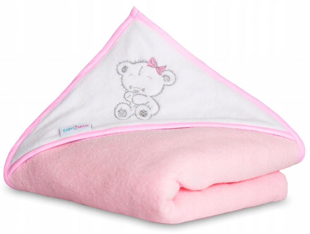 BabyMam Prosop Baie Copii 100% Bumbac Pink - imagine 5