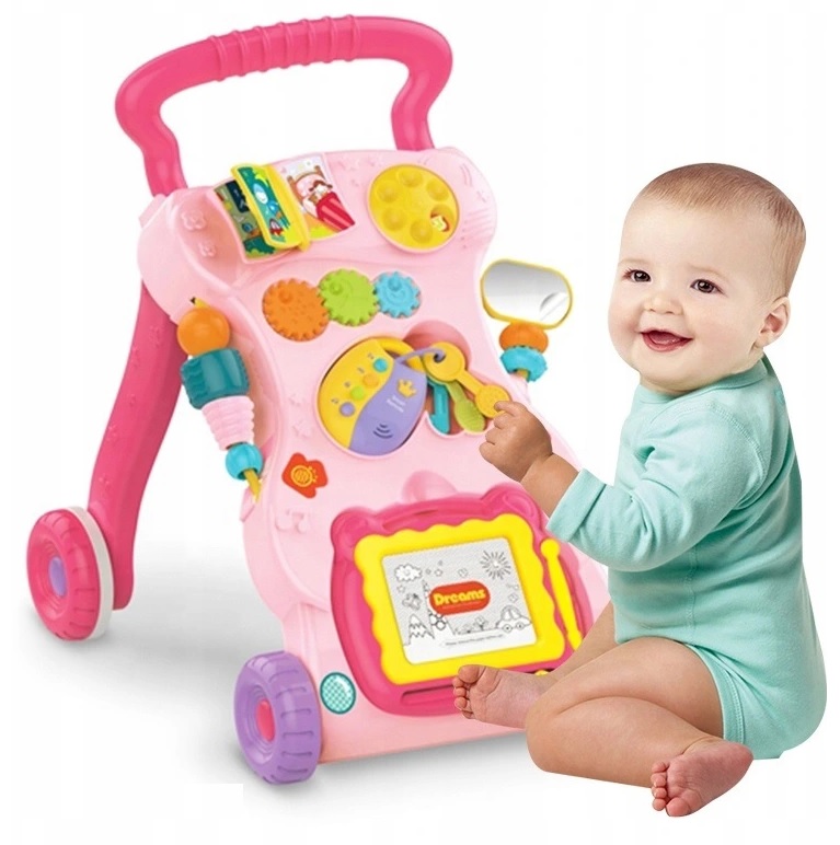 Antepremergator MalpPlay Pink Interactiv cu Tablă - imagine 5