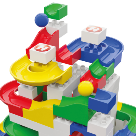 Jucărie Construcție Hubelino Marble Run 123 piese - imagine 3